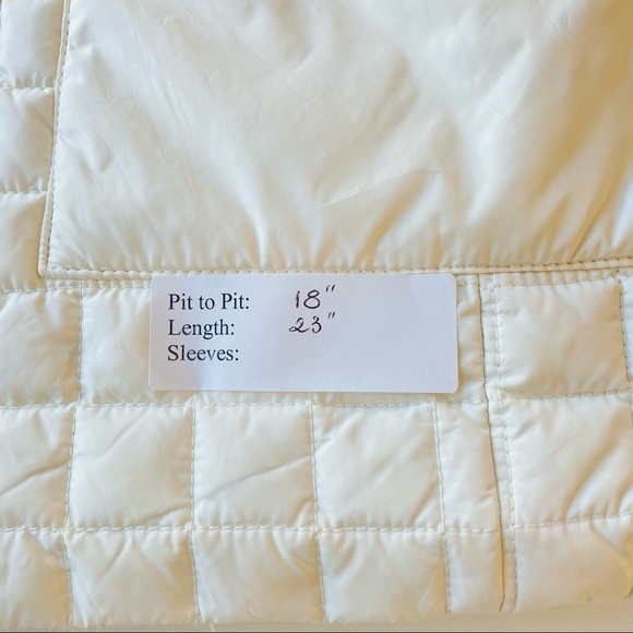 ❤️ TORY BURCH Tricia White puffer Vest Size XS M24 - Picture 4 of 11